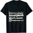 thumbnail image 1 of COMIO Musical Notes Put On A Happy Face Cute Music Loving T-Shirt, 1 of 3