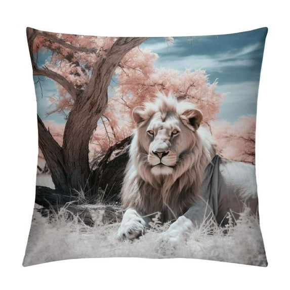MLJA to Throw Pillow Cover from Dad,Lion Pillowcase for ,Daughter Gifts from Dad,Daughter Birthday Idea Gifts,Dad to Daughter Soft Flannel Throw Pillowcase