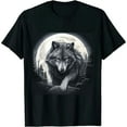 thumbnail image 1 of COMIO Mysterious World Beauty Wild Lone Nature Lovers Forest Wolf T-Shirt, 1 of 3