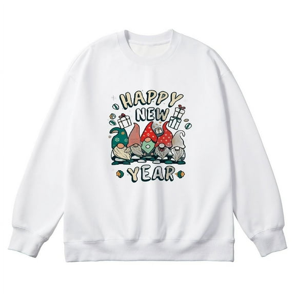 COMIO New Years Eve Party Supplies 2024 Gnome Happy New Year Sweatshirt