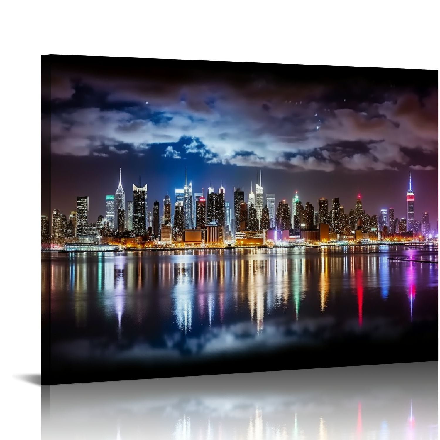 COMIO - New York City Canvas Wall Art Manhattan Skyline Panorama on ...