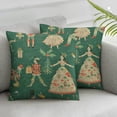 thumbnail image 1 of COMIO Nutcracker Watercolor Ballet Pillow Covers  Cartoon Winter Soldier Pillowcase Set of 2  Throw Pillow Covers Decorative Square Pillow Cases for Home Couch Sofa Bed Pillow Protect White, 1 of 6