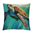 thumbnail image 1 of COMIO  Ocean Theme Sea Creature Beach Turtle Decorative Throw Pillow Case Cover, 1 of 5