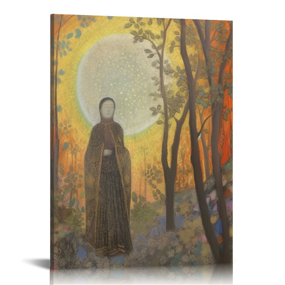 COMIO Odilon Redon Buddha Seal Poster Office Canvas Classroom Wall 