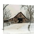thumbnail image 1 of COMIO Old Barn Paintings Canvas Wall Art Farmhouse Barn Pictures Rustic House Painting Old House Wall Art Country Style Poster Rustic Barn Pictures Modern Farmhouse Artwork for Living Room, 1 of 6