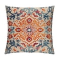 thumbnail image 1 of COMIO  Orange Blue Ethnic Boho Pattern Throw Pillow Covers Pack of 2 Double-Sided Printing Home Indoor and Outdoor Sofa Bed Decor pillowcover (18x18, Boho Style Ethnic Design Decorative), 1 of 5
