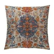 COMIO Orange Boho Pillow Covers, Burnt Orange Throw Pillow Covers Outdoor Decorative Linen Pillow Covers for Couch Bed Sofa Cushion Boho Pillowcases
