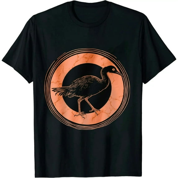 COMIO Ostrich Watercolor Circle Nostr T-Shirt