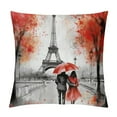 thumbnail image 1 of COMIO  Outdoor Pillow Covers Eiffel Tower, Paris Couple Maple Eiffel Tower Home Decorative Throw Pillow Case Cushion Cover for Men/Woman/Girls/Boys/Bed/Sofa/Office/Car,  Pillow Covers, 1 of 5