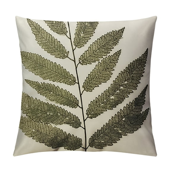 COMIO Outdoor Pillow Covers Waterproof Fabric Green Botanical Plant Leaves Throw Pillow Covers Leaf Pillowcases for Patio Furniture Living Room