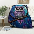 thumbnail image 1 of COMIO Owl Blanket Soft Cozy Throw Blanket Lightweight Plush Warm Blankets Camping Animals Blanket Owl Gifts for Owl Lovers for Women Men for Holiday Sofa Couch for All Season Owl Decor, 1 of 6