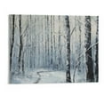 thumbnail image 1 of COMIO Paintings Winter Forest Tree Canvas Wall Art Painting Pictures For Living Room Decoration - 20x16 Inch, 1 of 3