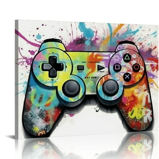 Video Gamer Decor Gamer Controllers Canvas Prints Wall Art - Painting –  UnixCanvas