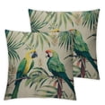 thumbnail image 1 of MLJA  Parrots Pillows Covers Tropical Palm Trees Bird Parrots On Branches Decorative Throw Pillow Cushion Cases Accent Pillow Covers for Sofa Bed Car Couch 2Pcs, 1 of 6