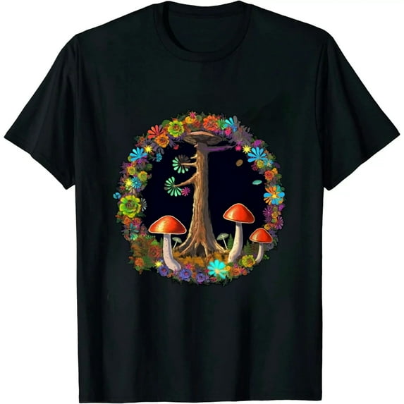 COMIO Peace Sign Shrooms Gift T-Shirt
