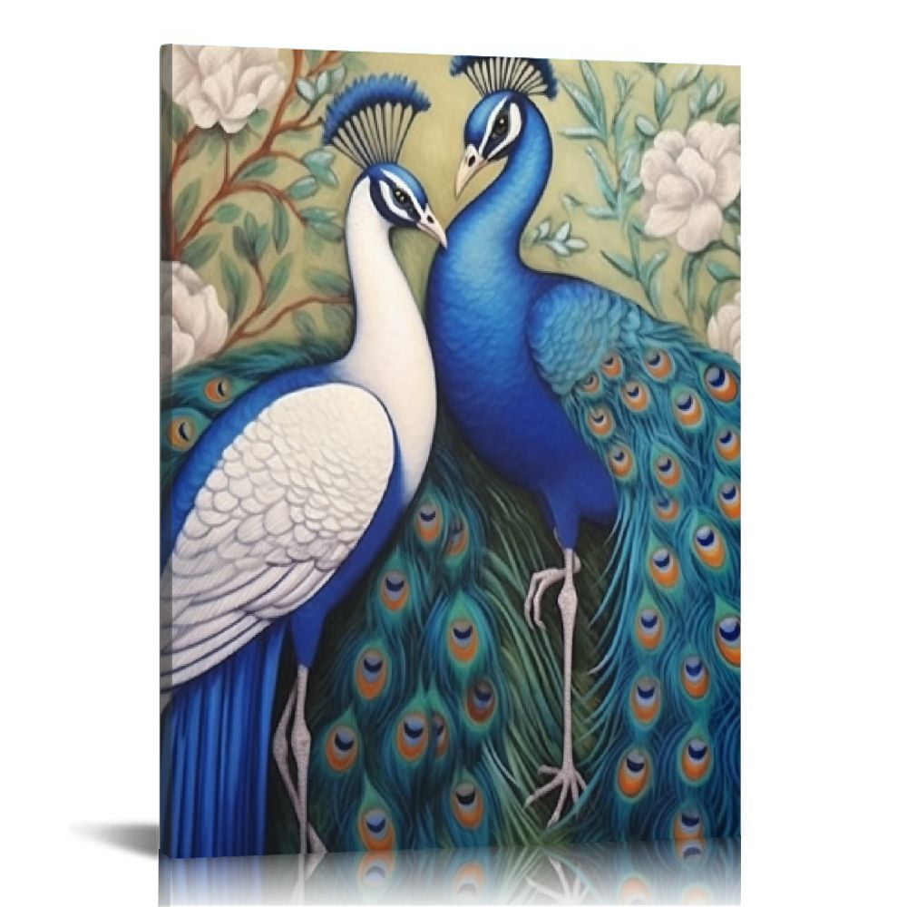COMIO-Peacock-Canvas-Wall-Art-