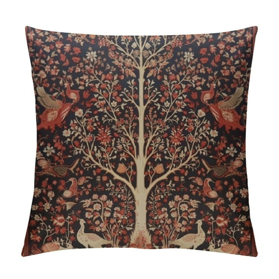 COMIO Persian Vintage Antique Carpet Nature Fine Art Throw Pillow Covers Cozy Square Throw Pillowcases Home Decorative for Bed Couch Sofa Living Room Cushion Case