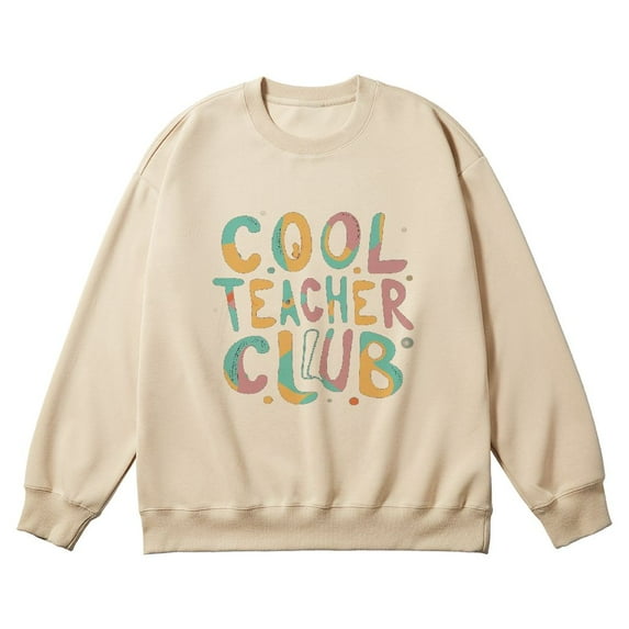 COMIO Personalized Cool Teachers Club Sweatshirt - Teacher Crewneck, Teach Sweatshirt, Cute Teacher Outfits