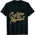 thumbnail image 1 of COMIO Photographer Gift Capture The Moment Vintage Camera T-Shirt, 1 of 3