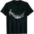 thumbnail image 1 of COMIO Pianist Music Notes Treble Clef Piano Player Keyboard Piano T-Shirt, 1 of 3