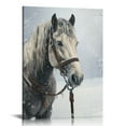 thumbnail image 1 of COMIO Picture Peddler David Marsh in Horse-Drawn Sleigh in a Winter Landscape, 1 of 4