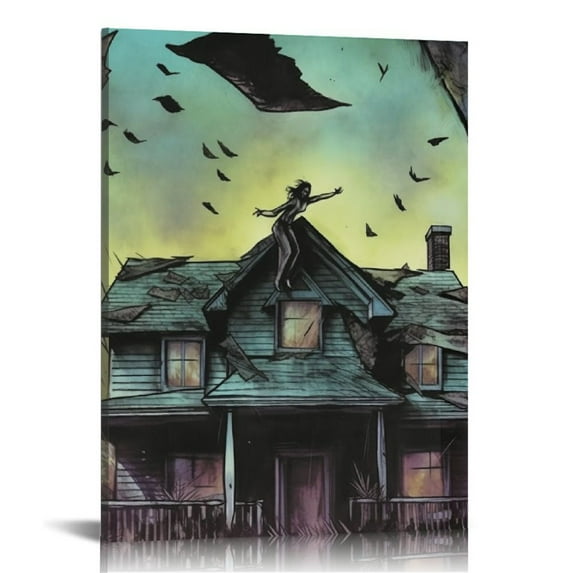 COMIO Pierce Bank of The Veil Art Poster Music Album Collide With The Sky Poster Decorative Painting Canvas Wall Art Living Room Posters Bedroom Painting
