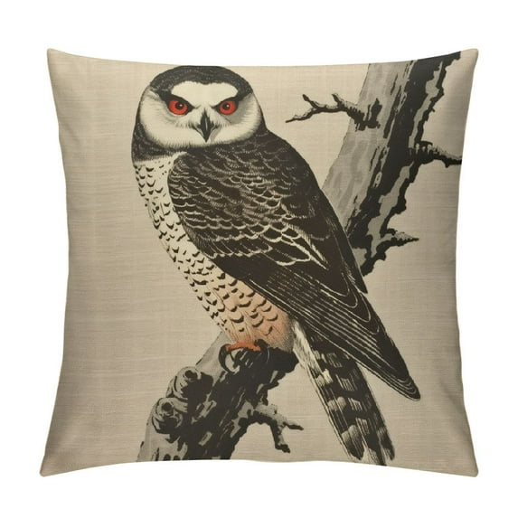 COMIO Pillow Case Owl Pattern Double Sided Decorative Cushion Cover for Sofa Bed Chair Car