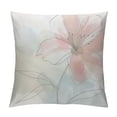 thumbnail image 1 of COMIO Pillow Cover Case Abstract Watercolor Pink Flower with Invisible Zipper Cushion Cover Throw Pillowcase for Home Decorative Couch Sofa Bedroom, Floral Pattern, 1 of 5