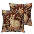 thumbnail image 1 of COMIO  Pillow Cover,Medieval Rabbit I French Modern Throw Pillow Case Modern Cushion Cover Square Pillowcase Decoration for Sofa Bed Chair Car 2Pcs, 1 of 6
