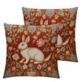 thumbnail image 1 of COMIO  Pillow Cover,Medieval Rabbit I French Modern Throw Pillow Case Modern Cushion Cover Square Pillowcase Decoration for Sofa Bed Chair Car 2pc, 1 of 6