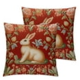 thumbnail image 1 of COMIO  Pillow Cover,Medieval Rabbit I French Modern Throw Pillow Case Modern Cushion Cover Square Pillowcase Decoration for Sofa Bed Chair Car  2pc, 1 of 6