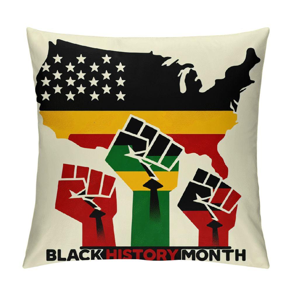 YANMS Pillow Covers Red Green and Yellow Stripes Throw Pillow Covers