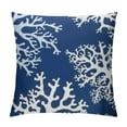 thumbnail image 1 of COMIO  Pillow Covers Coral Beach Throw Pillow Covers Ocean Theme Navy Blue Nautical Pillowcase Cushion Cover for Sofa Couch Bed, 1 of 5