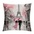 thumbnail image 1 of COMIO  Pillow Covers  Oil Painting Paris European City Landscape France Eiffel Tower Pillow Cases Home Decorative Flower Square Pillowcases, 1 of 5