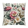 thumbnail image 1 of YANMS Pillow Covers Pink Flowers Home Spring Pillows Decorative Throw Pillows Floral Cushion Case Summer Decorations rmhouse Decor for White, 1 of 5
