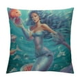 thumbnail image 1 of COMIO  Pillowcase Mermaid and Dolphin Throw Pillow Covers Shells for Couch Office Bedroom Home Decoration, 1 of 5