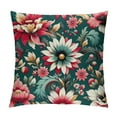 thumbnail image 1 of COMIO Pillowcases Abstract Tropical Blooming Flower Floral Autumn Colors Retro Throw Pillow Cover Case Decorative Cushion for Couch Bed, 1 of 5
