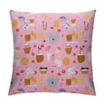 thumbnail image 1 of COMIO Pink Christmas Pillow Covers Cute Cupcake Gingerbread Lumbar Pillow Cases Sweet Cake Dessert Xmas Holiday Throw Pillows Home Decor For Living Room Bedroom Bed Cushion, 1 of 5