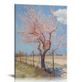 thumbnail image 1 of COMIO  Pink Peach Tree in Blossom painting Reproductions Giclee Canvas Prints Wall Art for Home Decor, 1 of 5