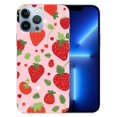 thumbnail image 1 of QZHH  Pink Strawberry Phone Case for iPhone 15 6.1 Inch - Shockproof Protective Cute Cool Strawberry Phone Case Designed for iPhone 15 Case for Girls Women Boys Black Pink Red, 1 of 4