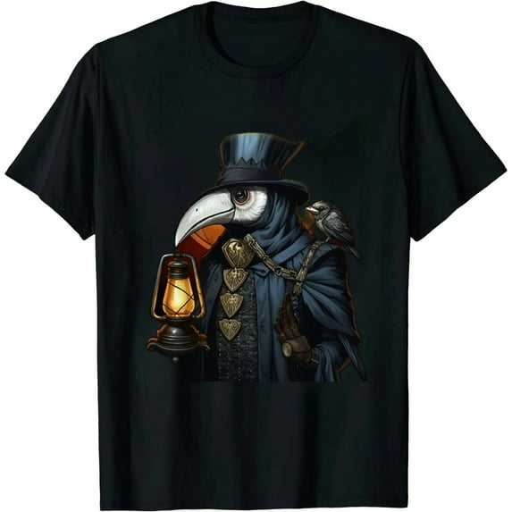 COMIO Plague Doctor Raven Gothic Macabre T-Shirt