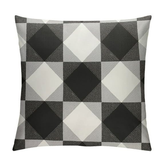 COMIO Plaid Throw Pillow Cover -Buffalo Plaid Pillow Covers 18x18 Inches Checksd Pillow Cases for Home and Office Decor, Sofa, Bench or Bed Checkered Pillow Cover Plaid Throw Pillowcase