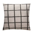 thumbnail image 1 of COMIO  Plaid Throw Pillow Covers Modern Farmhouse Decorative Square Pillow Case for Sofa Couch Bed Beige, 1 of 5