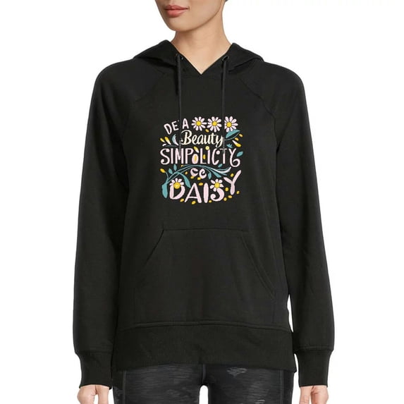 COMIO Plain Black Hoodie Beauty and Simplicity Loose Fit Super Soft with Pocket Black