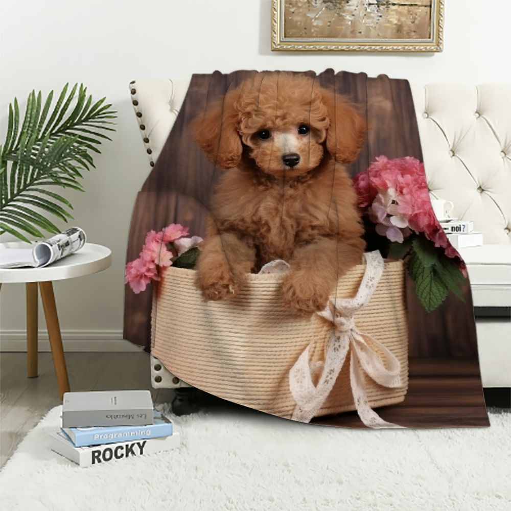 Poodle throw blanket hotsell