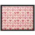 thumbnail image 1 of COMIO Print On Canvas Valentine's Day Love You More Pink Heart Valentine with Black Frame Decorative Painting 16x12in / 20x16in 16x12in, 1 of 4