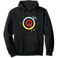 thumbnail image 1 of COMIO (Print on Back) Funny Retro Archery Target Hunter Pullover Hoodie, 1 of 3