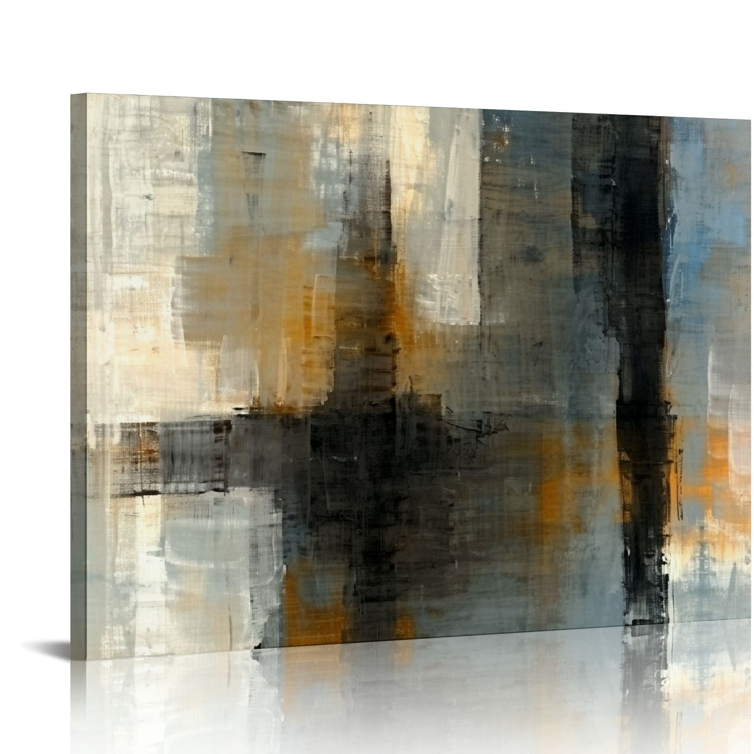 COMIO Prints Abstract Wall Art Print Paintings Grey and Brown Home ...