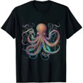 thumbnail image 1 of COMIO Psychedelic Octopus T-Shirt - Kraken T-Shirt T-Shirt, 1 of 3