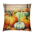 thumbnail image 1 of COMIO  Pumpkin Pillow Covers Fall Maple Leaves Throw Pillow Covers Autumn Stripes Pillow Cover Pillowcase for Home Couch Sofa Bed, 1 of 5